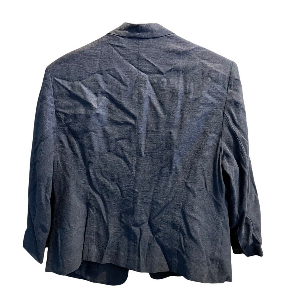 Kate & Rosy Navy Blue Military Inspired Blazer Crest Buttons Rayon Blend Size M - Picture 2 of 7